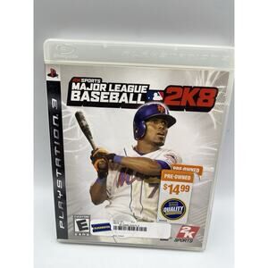 EA Sports Major League Baseball 2K8 (Sony Playstation 3, PS3) Complete In Box